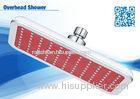 Ceiling Rainfall Red Square Overhead Shower Head With TPR Shower Nozzles