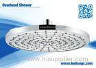 Waterfall Plastic Detachable Shower Head Overhead Round Shape With Circle In Middle