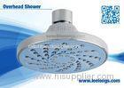 Small Round Blue Abs Water Saving Overhead Shower Head For Hotel