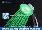 Water Pressure Powered Light Shower Heads , LED Light Rain Shower Head