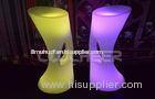 Battery remote control multi color Led Bar Chair illuminated stool for lady