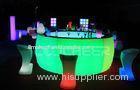 Custom Round Shape Anti-UV Plastic Glow Led Bar Counter Rechargeable