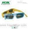 Disposable Polarized Master Image 3D Glasses Blue Yellow For Kids / Children