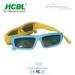 Disposable Polarized Master Image 3D Glasses Blue Yellow For Kids / Children