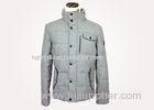 Polyester Breathable Mens Padded Jacket Formal Wear with Suppressible Hood