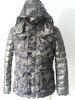 Customized Camouflage Hooded Mens Padded Jacket For Autumn / Winter