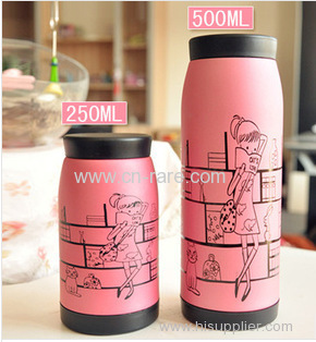 Creative Cup Stainless Steel Mug Cup belly fat. Starbucks illustration of creative gifts can be customized
