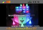 PE Outdoor LED Bar Furniture Sets Glow Chair And Tables For Conference