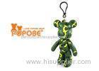 Promotional Gifts Item POPOBE Bear Camouflage PVC Customised Key Chains