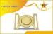 Two-Pieces Zinc Alloy Metal Belt Buckles Two-Tone Plating For Men