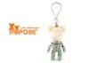 3'' POPOBE Bear Luminous Colorful Star Plastic Buckle Key Ring