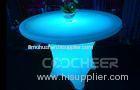 Round Shape Led Banquet Table Rechargeable Table Use In Bar With DMX Control