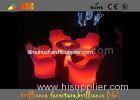 16 Colors Changeable Modern LED Lighting Furniture , Led Bar Chair And Tables