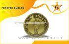 2D Bronze Custom Metal Coins With Antique Bronze Plating For Souvenir