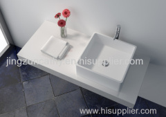 Freestanding Composite Resin Artificial Stone Basin