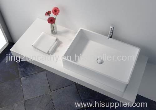 Freestanding Composite Resin Artificial Stone Basin