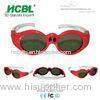 Universal Rechargeable Children 3D Active Glasses Red / Kid 3D Eyewear