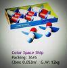 Customized kids Christmas Toy Fireworks color space ship with multi shot