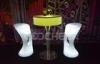 Indoor or Outdoor illuminated led bar Furniture Led Stool Set for event , wedding