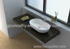 Freestanding Composite Resin Artificial Stone Basin