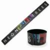 transformable and special logo printed silicon slap wristband