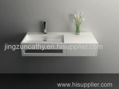 Freestanding Composite Resin Artificial Stone Basin