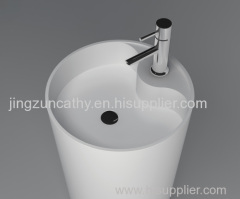 Freestanding Composite Resin Artificial Stone Basin