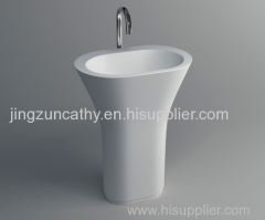 Freestanding Composite Resin Artificial Stone Basin