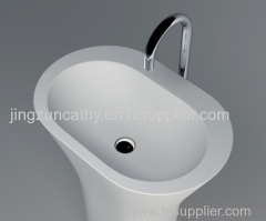 Freestanding Composite Resin Artificial Stone Basin