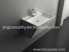 Freestanding Composite Resin Artificial Stone Basin