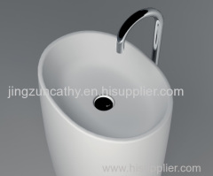 Freestanding Composite Resin Artificial Stone Basin