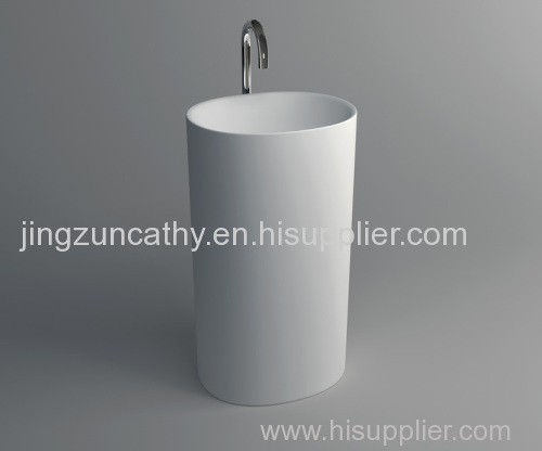 Freestanding Composite Resin Artificial Stone Basin