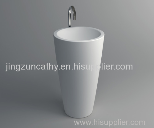 Freestanding Composite Resin Artificial Stone Basin