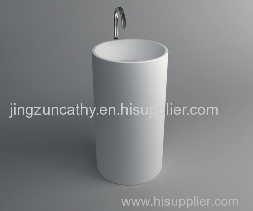 Freestanding Composite Resin Artificial Stone Basin