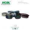 Bright Black Reusable Thicken Circular Polarized 3D Glasses For TV Cinema