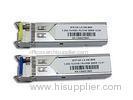 Gigabit Ethernet BIDI SFP Transceiver , HP Compatible Optical Transceiver Module 1.25G