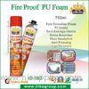 Fireproof Pu Foam Spray On Insulation To Glass And Plastic , Noise Resistant