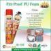Fireproof Pu Foam Spray On Insulation To Glass And Plastic , Noise Resistant