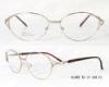 Gold / Purple Ladies Metal Optical Frames Of Large Size Eyeglasses Frame