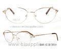 FDA Medical Meta Optical Frames Of Ready Stock For Ladies , Gold / Purple