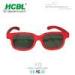 Red polarized 3D glasses for Master image / depthQ / Volfoni / X-mirrow / Passive 3D TVs