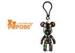 3" Plastic Buckle Black Colorful POPOBE Bear Keychain Small Bag Decoration