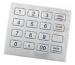 RS-232 IP65 Stainless Kiosk keypad Support DES Kiosk Metal Keyboard