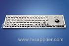 ZT599B Stainless Steel and Polymer Vandal - Proof Kiosk Metal Keyboard