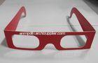 Customized Chromadepth 3D Glasses In Red For 3D Drawing Picture EN71 ROHS