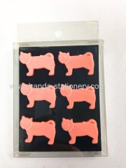 New style fashion animal shape cute colorful custom fridge magnets