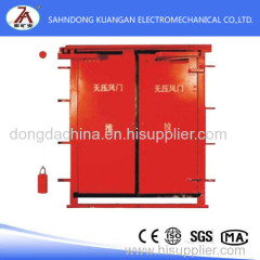 Balanced pressure ventilation door