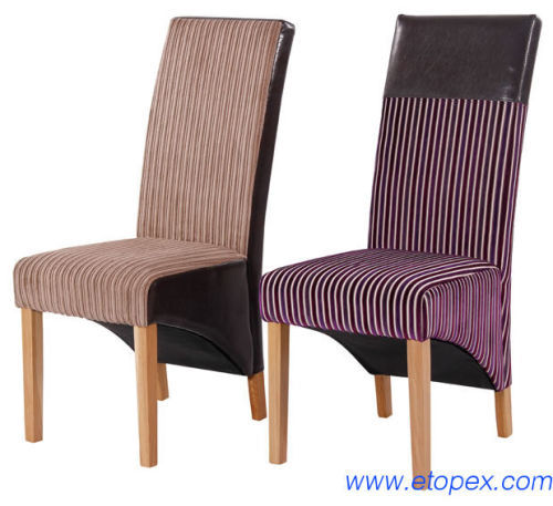 Solid Oak Dinning Chair in Fabric /PU/ECO/Leather