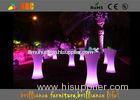 RGB Rechargeable LED Lighting Furniture , High top LED Cocktail Tables for Events