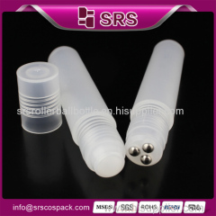 SRS various volume Plastic roller ball bottle with three ball